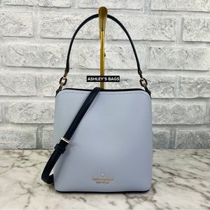 Kate Spade Darcy Colorblock Bucket Bag Crossbody In Pale Hydra